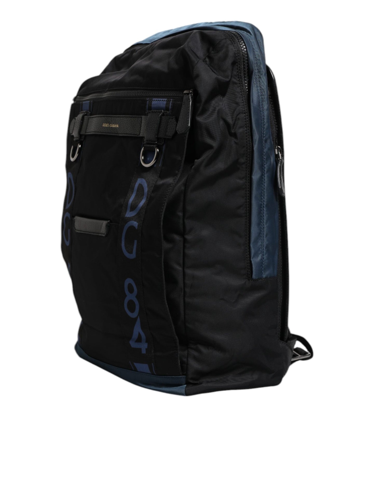 Dolce & Gabbana Black Nylon Dg Logo School Backpack Bag