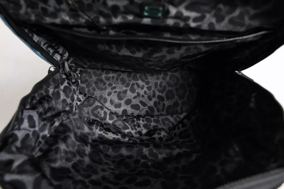 Dolce & Gabbana Black Nylon Dg Logo School Backpack Bag