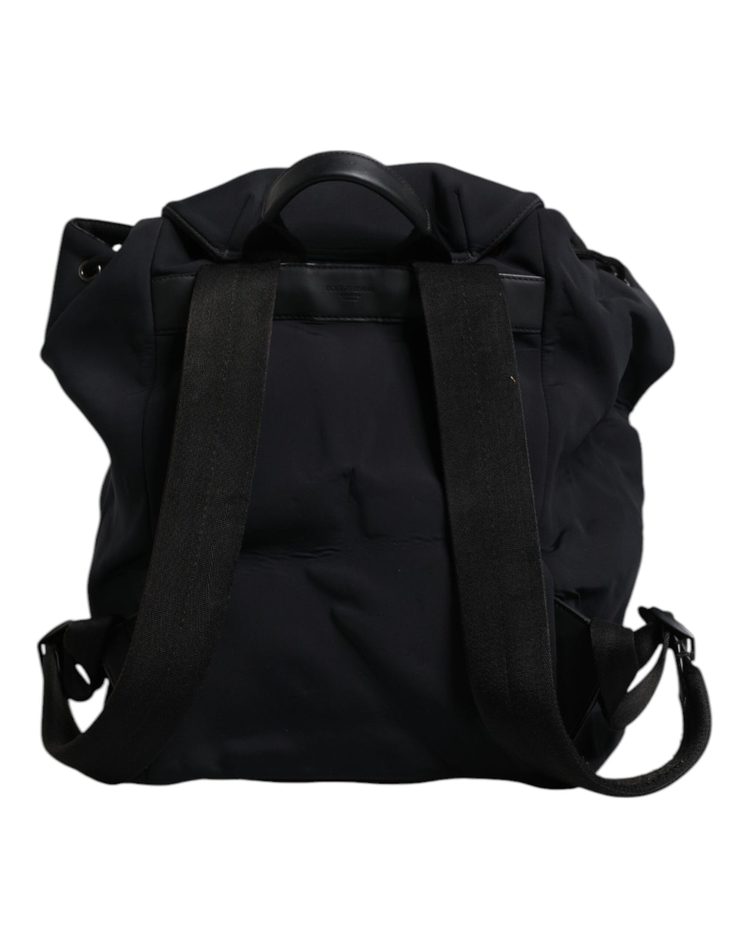 Dolce & Gabbana Black Neoprene Nylon Dg Logo School Backpack Bag