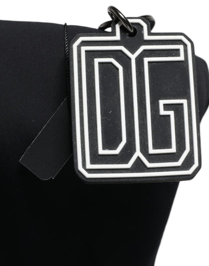 Dolce & Gabbana Black Canvas Dg Logo Women Shopping Hand Tote Bag