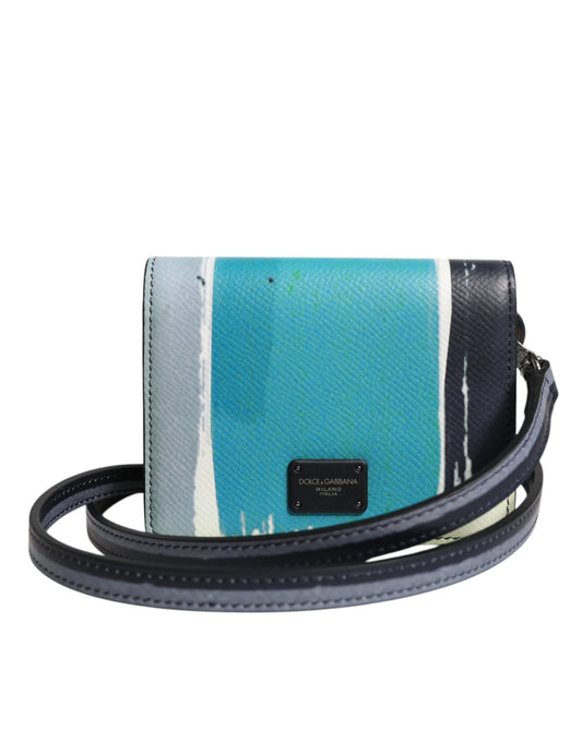 Dolce & Gabbana Multicolor Leather Dg Logo Bifold Card Holder Wallet