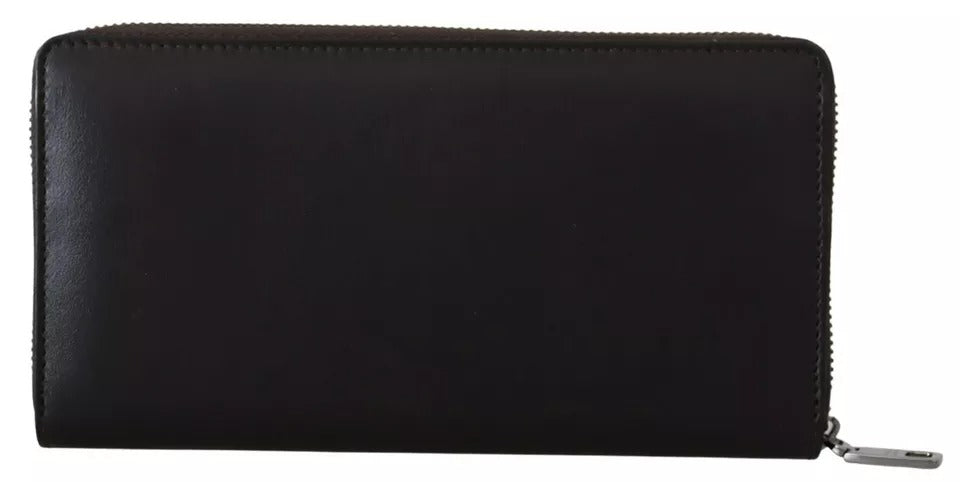 Dolce & Gabbana Black Exotic Leather Bifold Card Holder Wallet