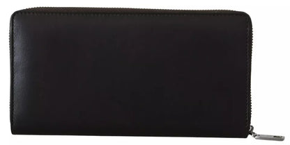 Dolce & Gabbana Black Exotic Leather Bifold Card Holder Wallet