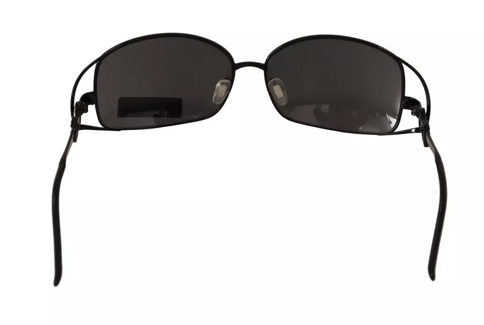 Dolce & Gabbana Black Metal Frame Logo Crystals Shades Sunglasses Dg2016B
