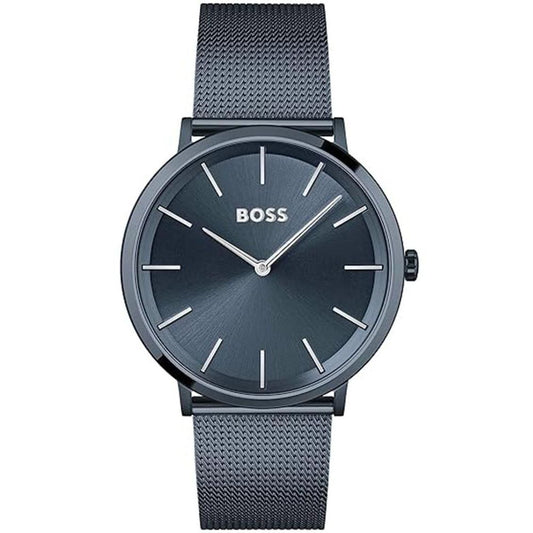 Blue Stainless Steel Watch
