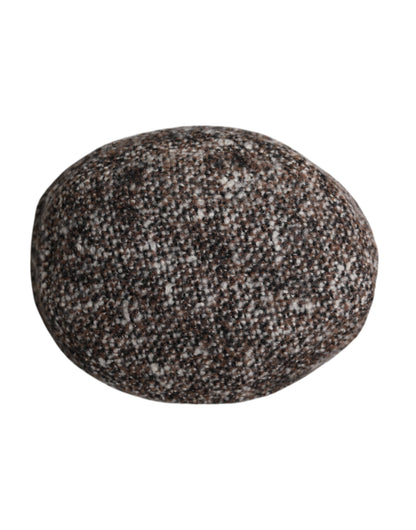 Brown Alpaca Wool Woven Bucket Hat