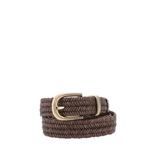 Braided stretch leather Belt