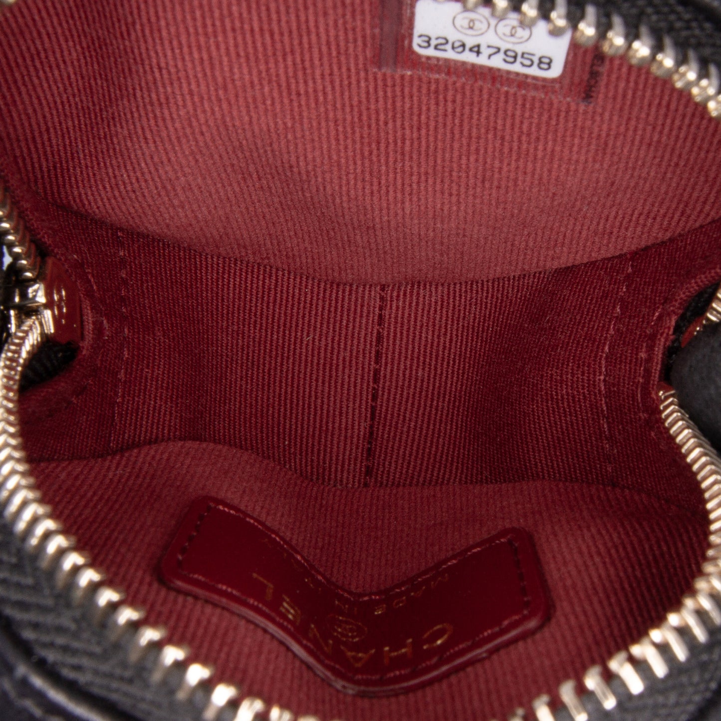 Chanel Lambskin Cc In Love Heart Necklace Bag