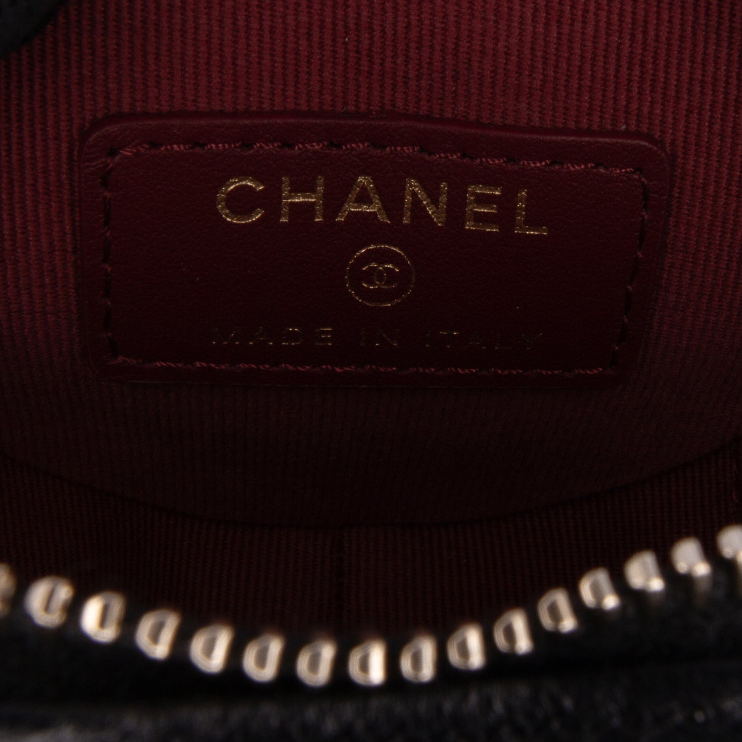 Chanel Lambskin Cc In Love Heart Necklace Bag