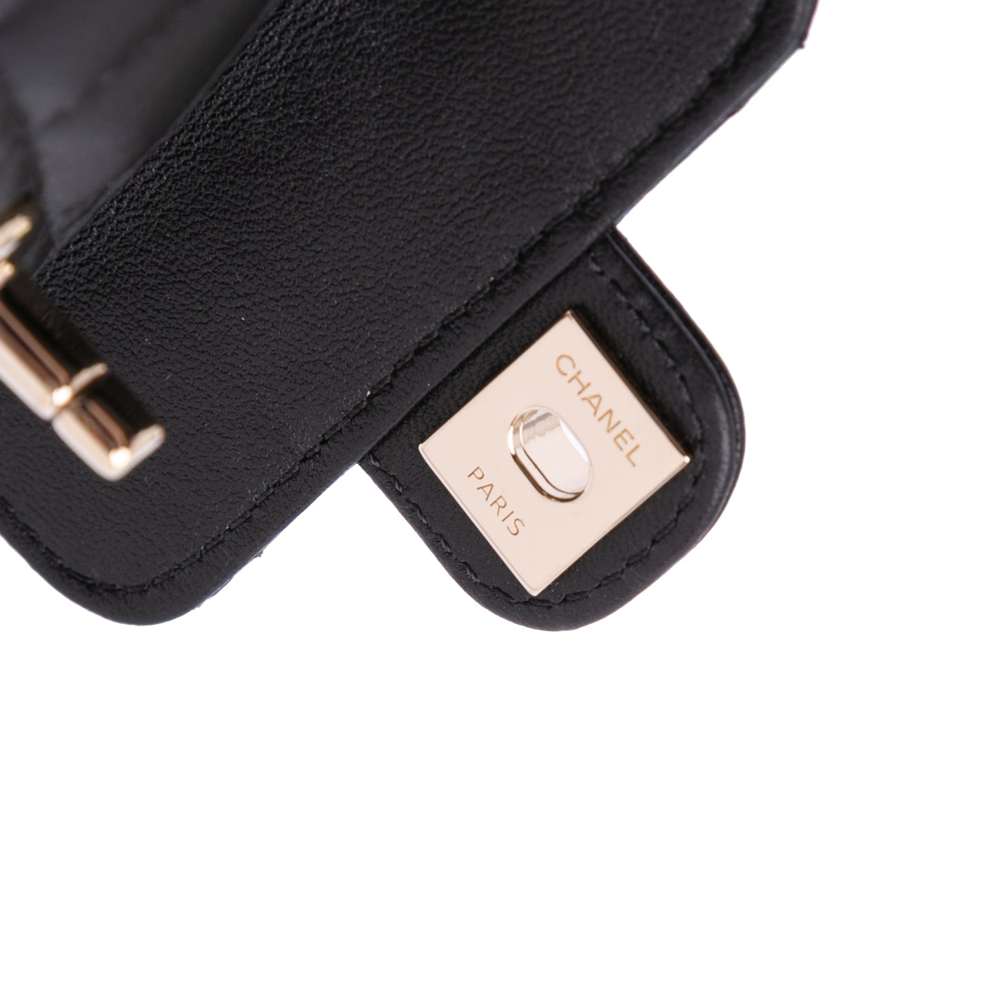 Chanel Lambskin Cc In Love Heart Necklace Bag