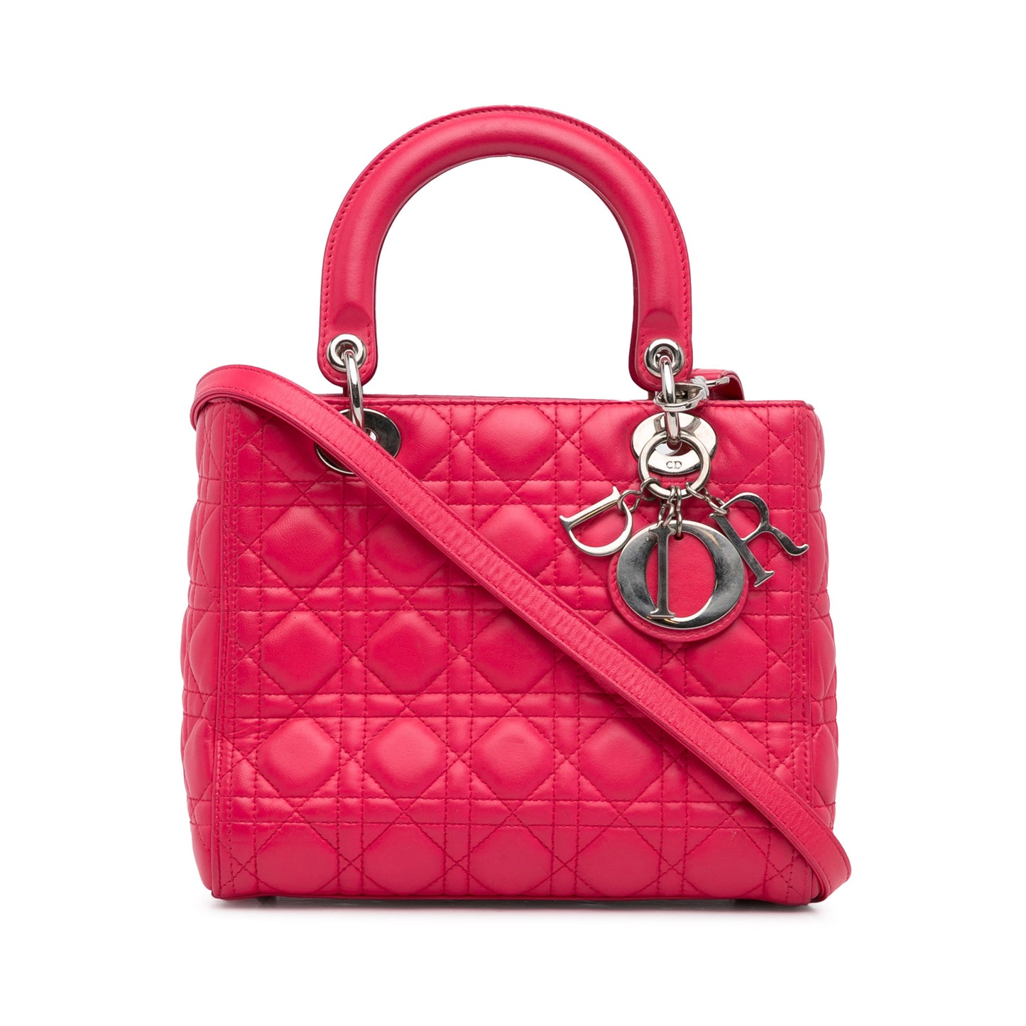 Dior Medium Lambskin Cannage Lady Dior