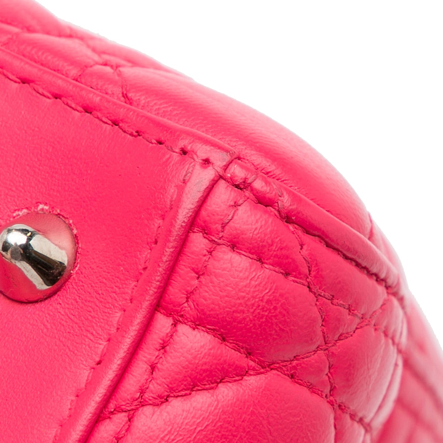 Dior Medium Lambskin Cannage Lady Dior