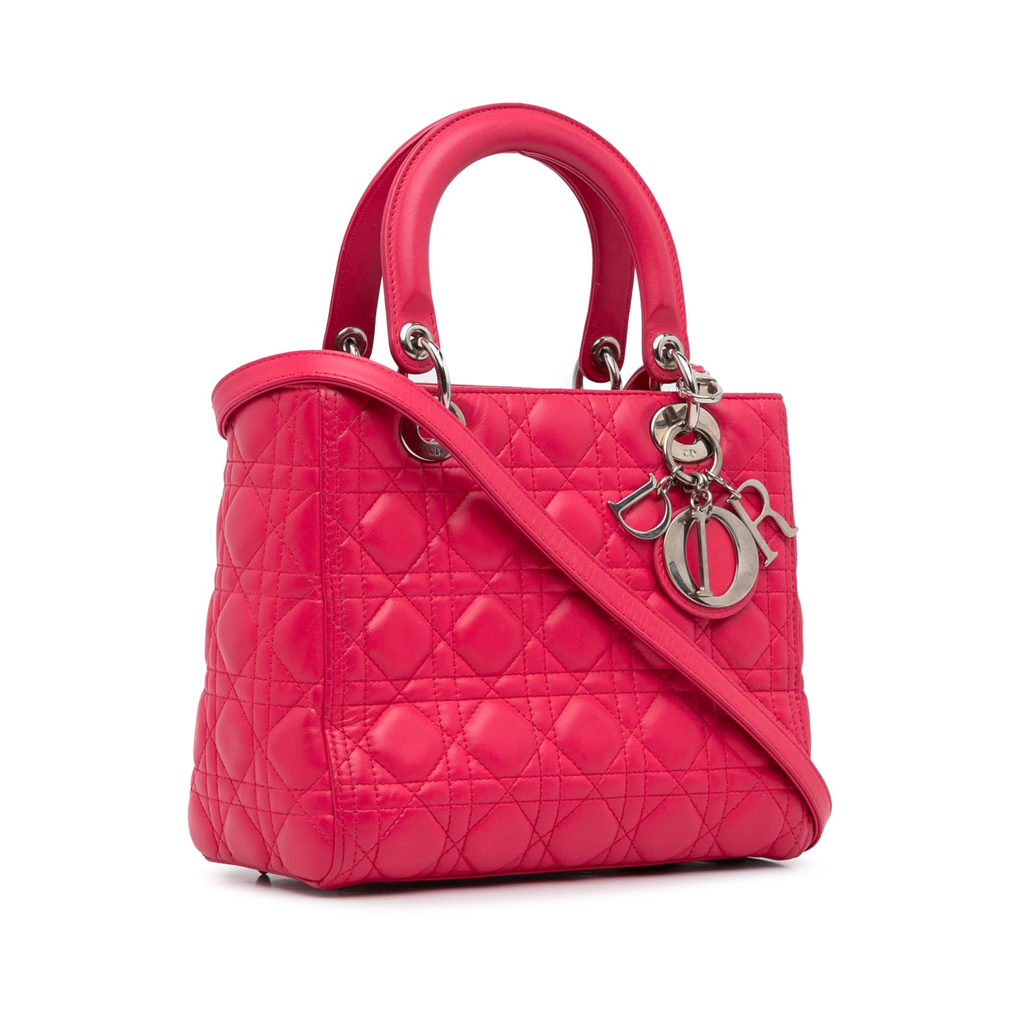 Dior Medium Lambskin Cannage Lady Dior