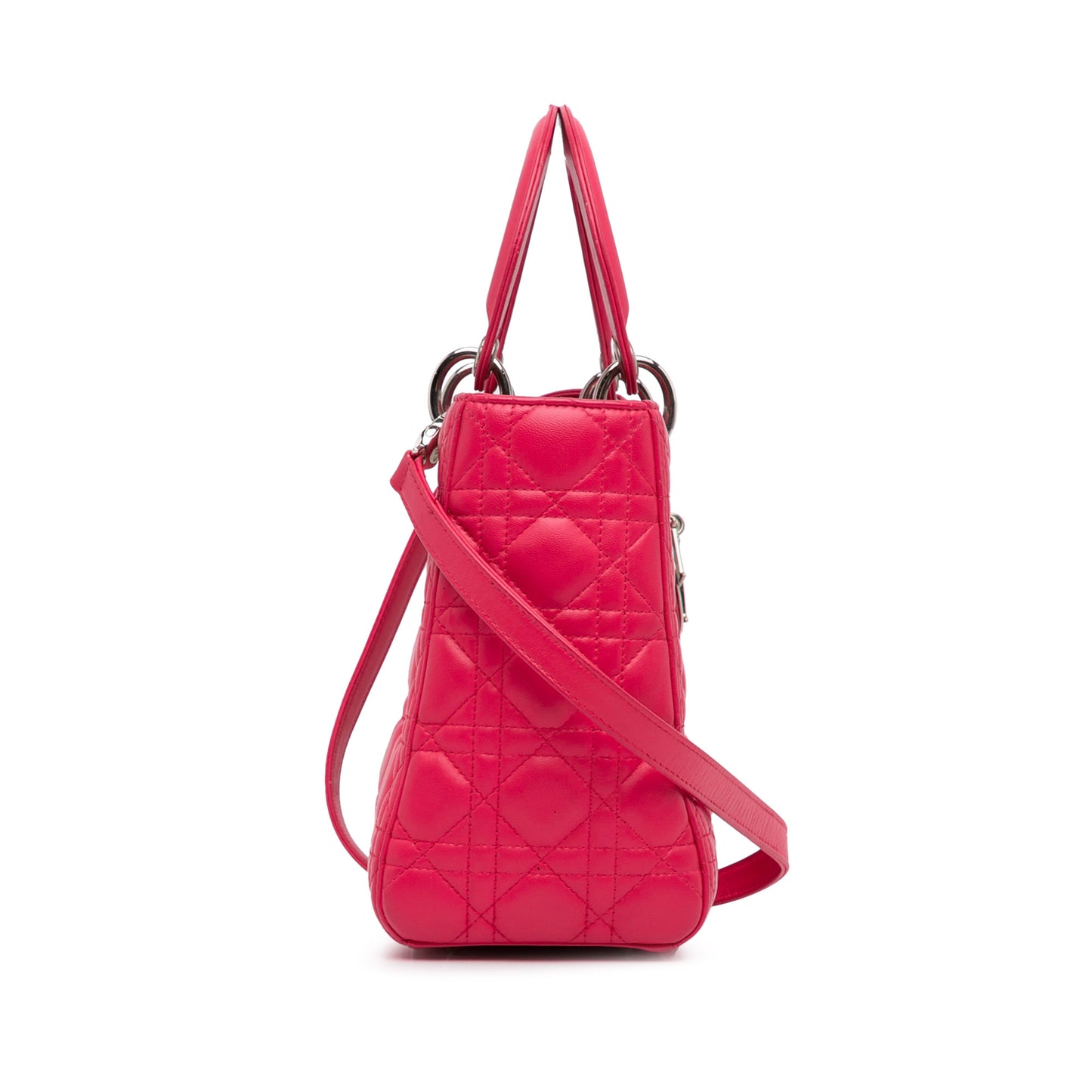 Dior Medium Lambskin Cannage Lady Dior