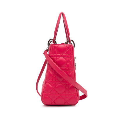Dior Medium Lambskin Cannage Lady Dior