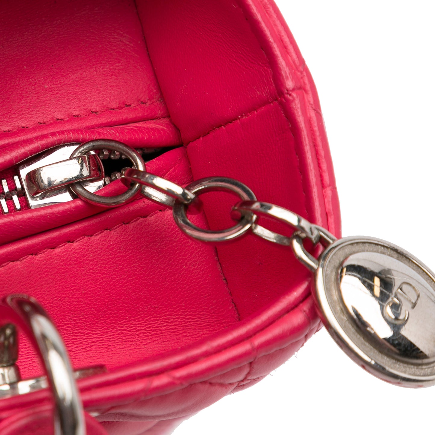 Dior Medium Lambskin Cannage Lady Dior