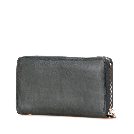 Balenciaga Lambskin Giant 12 Continental Zip Around Wallet