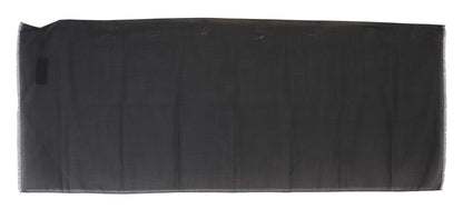 Dolce & Gabbana Elegant Gray Striped Wool Men'S Scarf