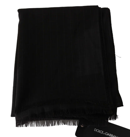 Dolce & Gabbana Elegant Striped Wool Men'S Scarf