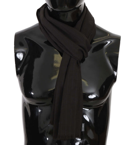 Dolce & Gabbana Elegant Striped Wool Men'S Scarf