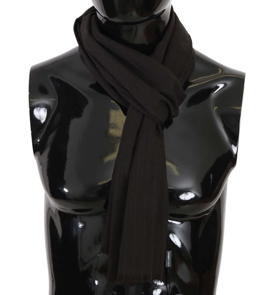 Dolce & Gabbana Elegant Striped Wool Men'S Scarf