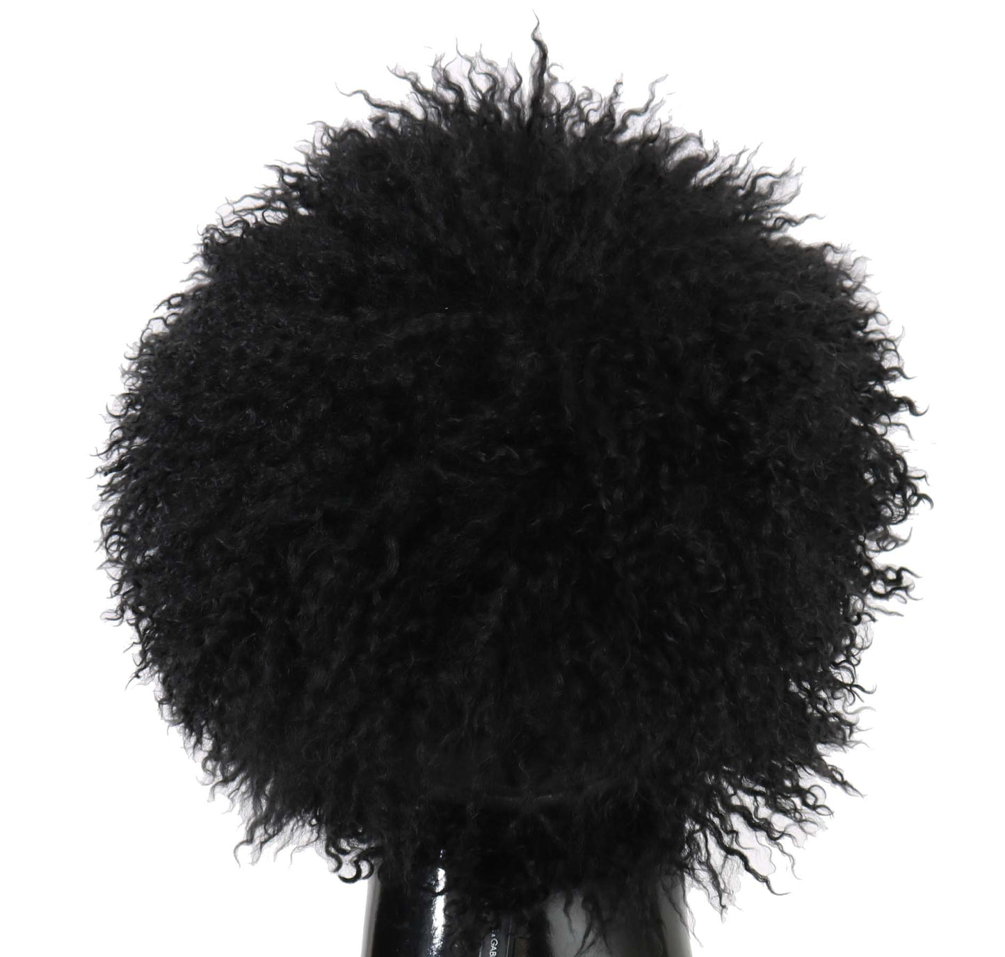 Dolce & Gabbana Chic Black Gatsby Cap In Tibet Lamb Fur