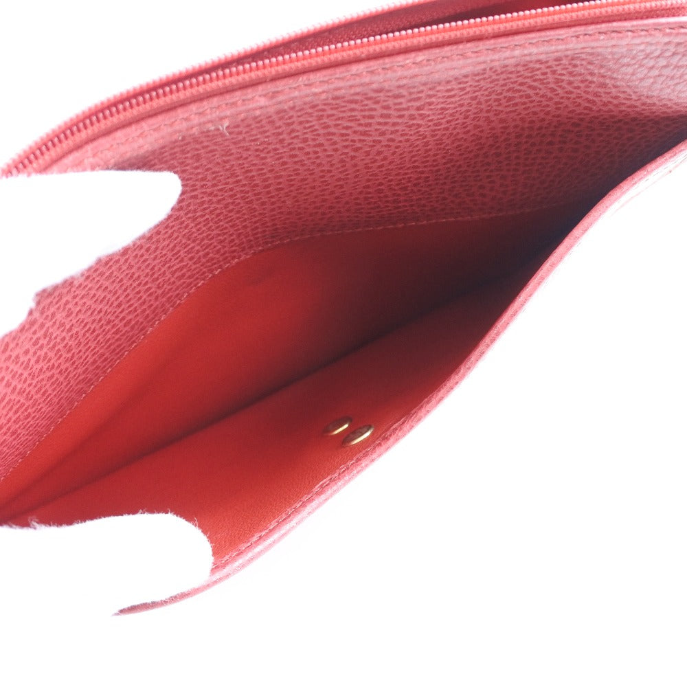 Dior Red Leather Clutch