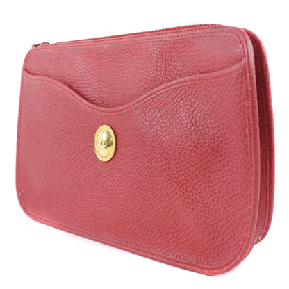 Dior Red Leather Clutch