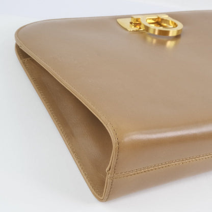 Salvatore Ferragamo Brown Leather Shoulder
