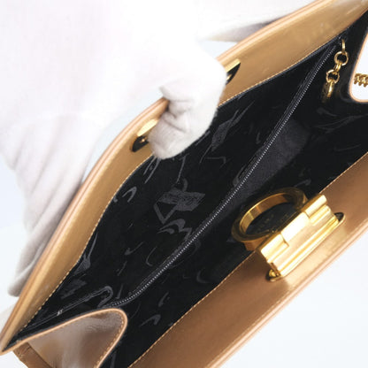 Salvatore Ferragamo Brown Leather Shoulder