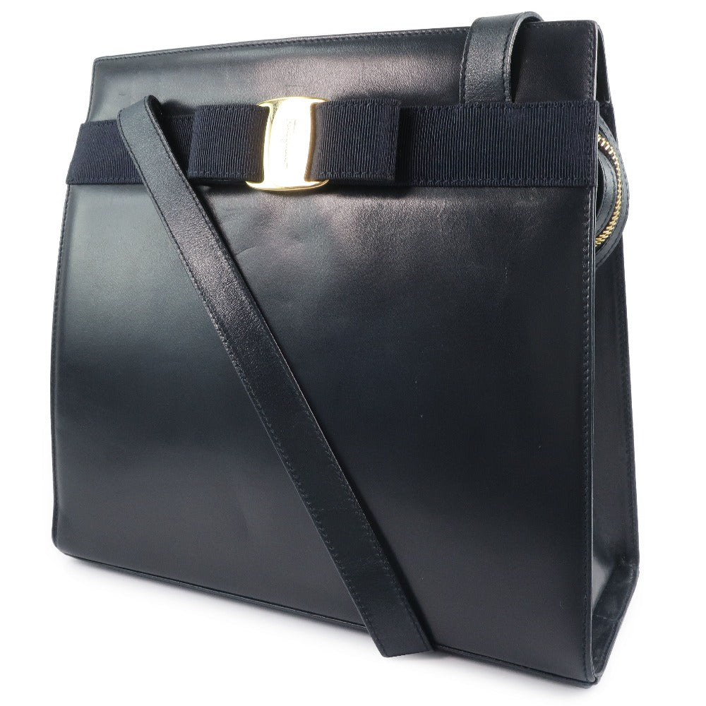 Salvatore Ferragamo Blue Leather Vala