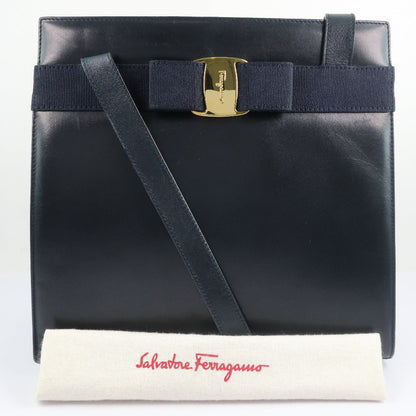 Salvatore Ferragamo Blue Leather Vala
