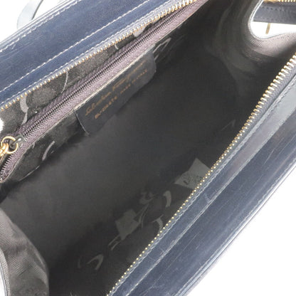 Salvatore Ferragamo Blue Leather Vala