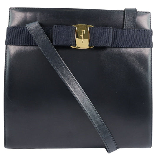 Salvatore Ferragamo Blue Leather Vala