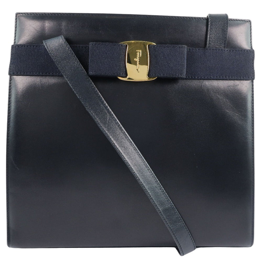 Salvatore Ferragamo Blue Leather Vala