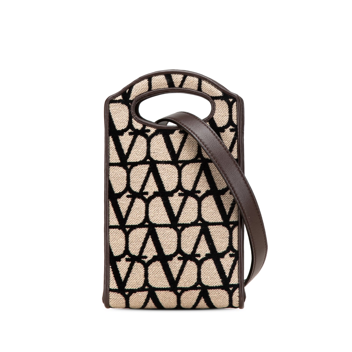 Valentino Mini Toile Loco Iconographe Vlogo Phone Bag