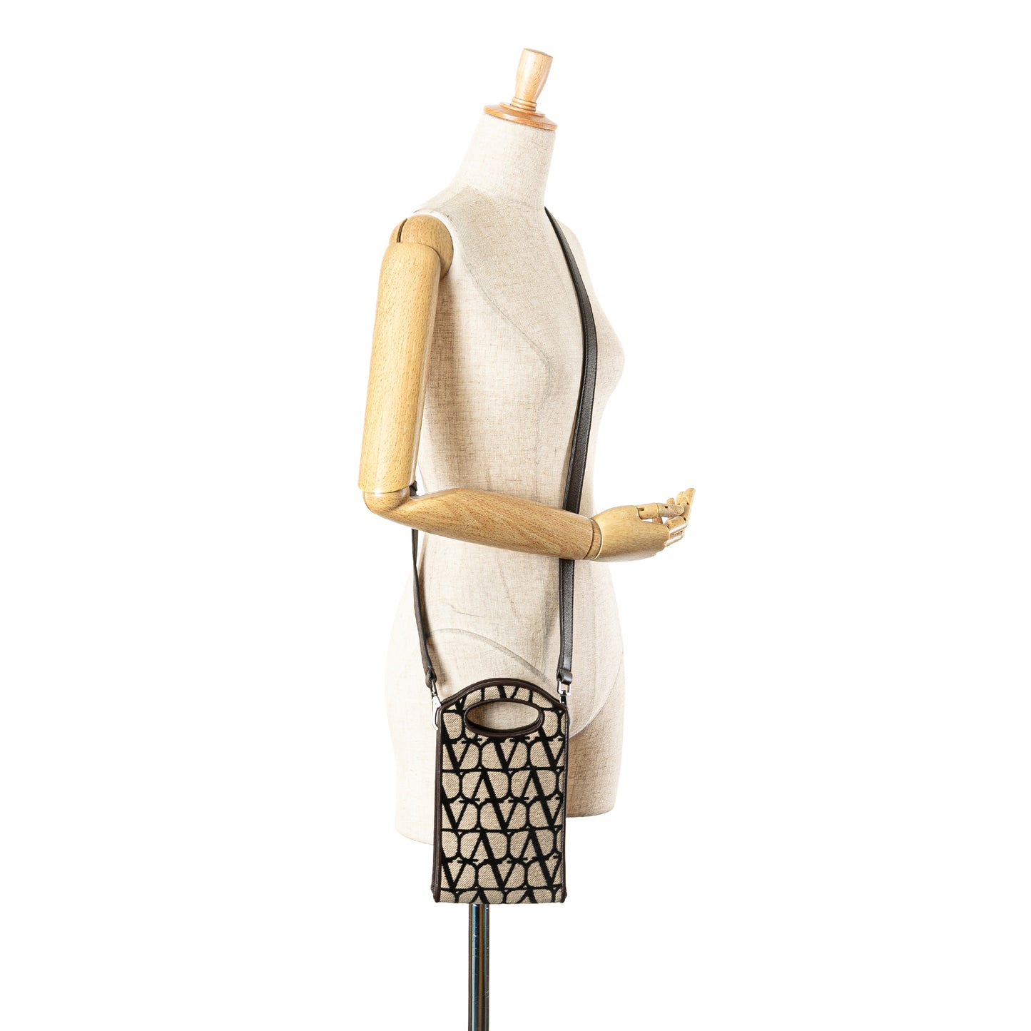 Valentino Mini Toile Loco Iconographe Vlogo Phone Bag