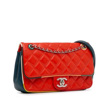 Chanel Medium Quilted Lambskin Cuba Color Flap