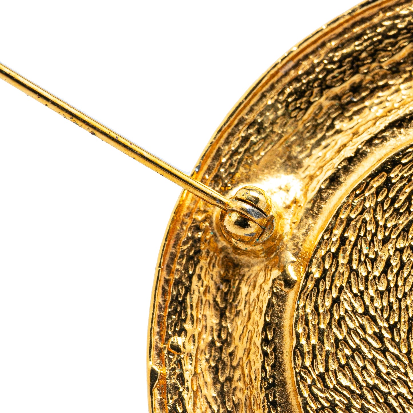 Chanel Vintage '31 Rue Cambon' Hammered Brooch (20992)