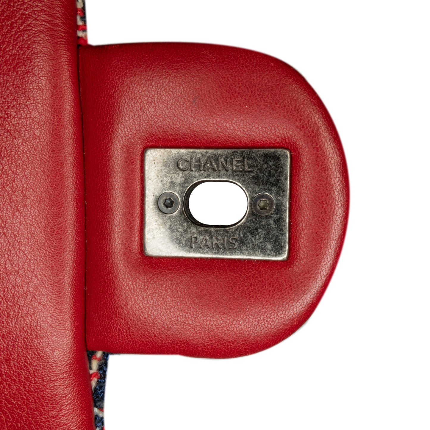 Chanel Cc Quilted Tweed Single Flap