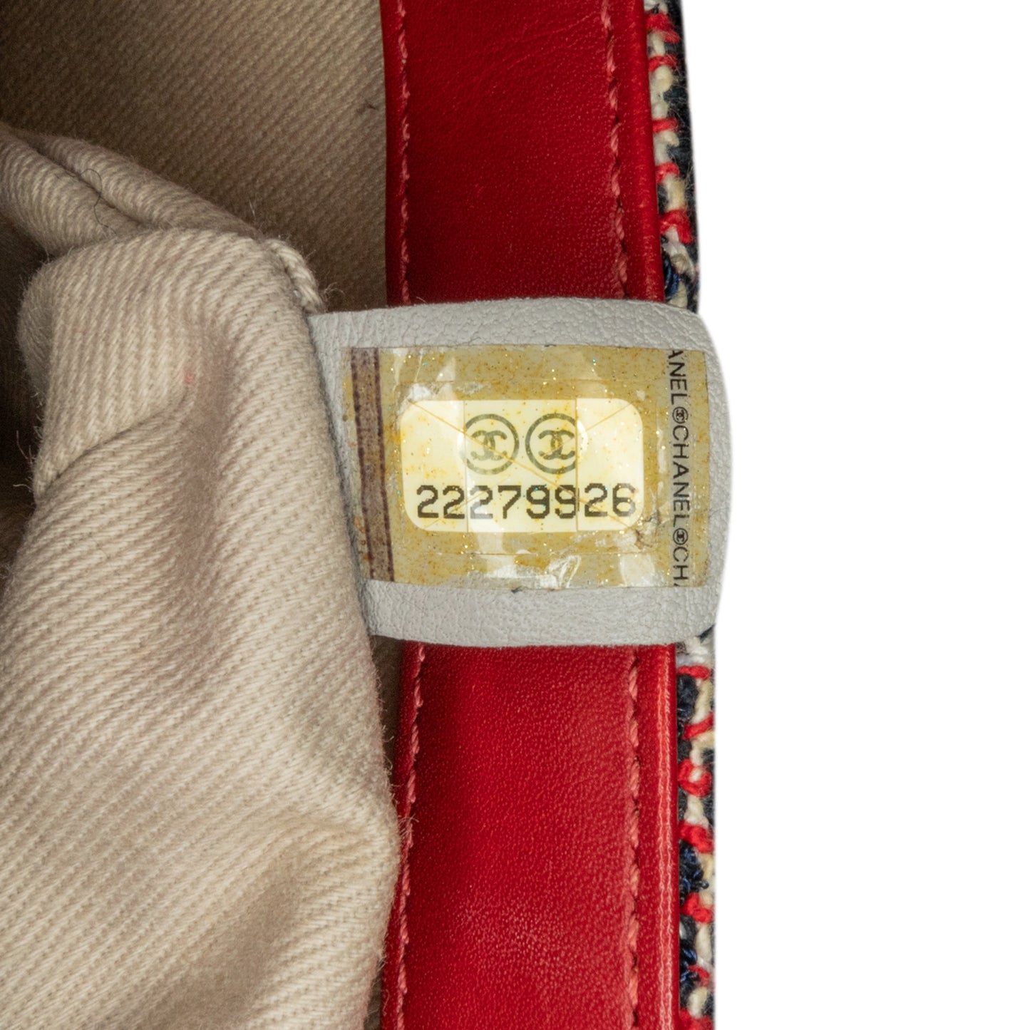 Chanel Cc Quilted Tweed Single Flap