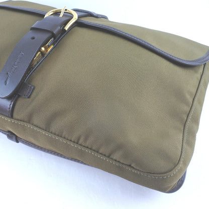 Salvatore Ferragamo Brown Canvas Clutch