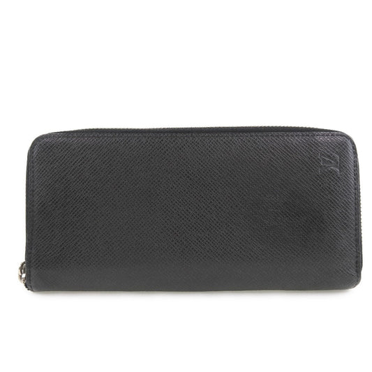 Louis Vuitton Black Leather Zippy Wallet Vertical