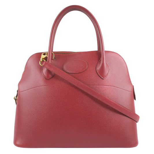 Hermès Red Leather Bolide