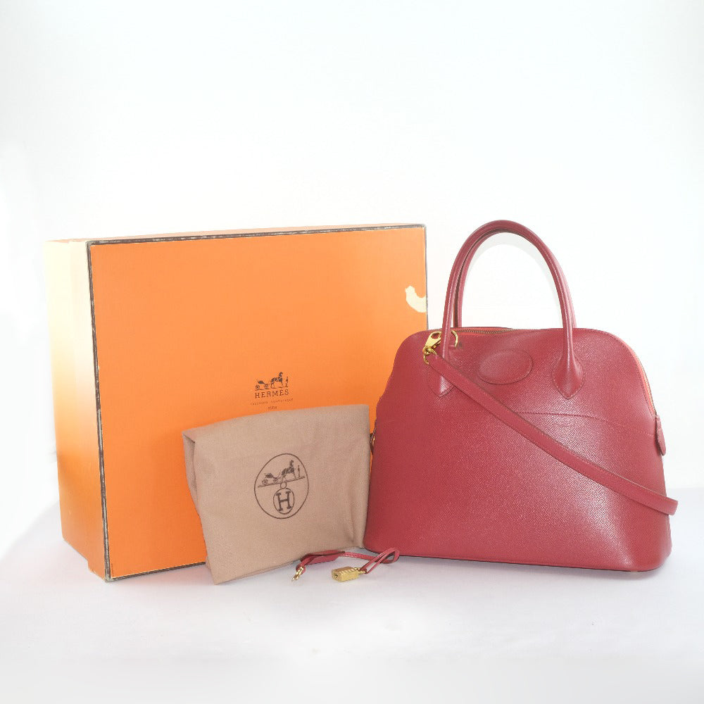 Hermès Red Leather Bolide