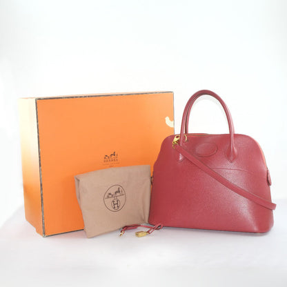 Hermès Red Leather Bolide