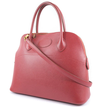 Hermès Red Leather Bolide