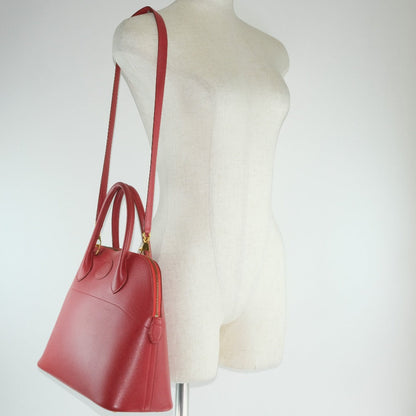 Hermès Red Leather Bolide