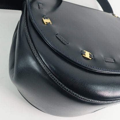 Salvatore Ferragamo Black Leather Vara