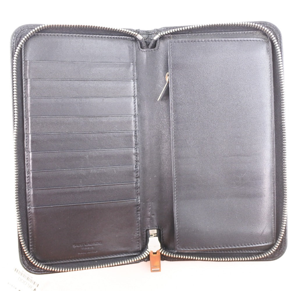 Saint Laurent Black Leather Wallet